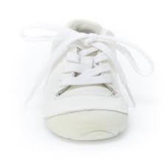 Stride Rite White Baby Walker Shoes Lightweight Design - Picture 2 of 3